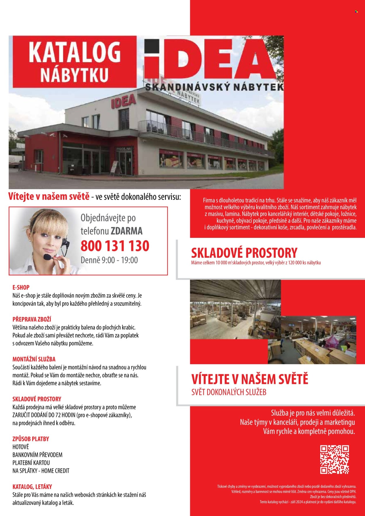 Leták IDEA nábytek. 