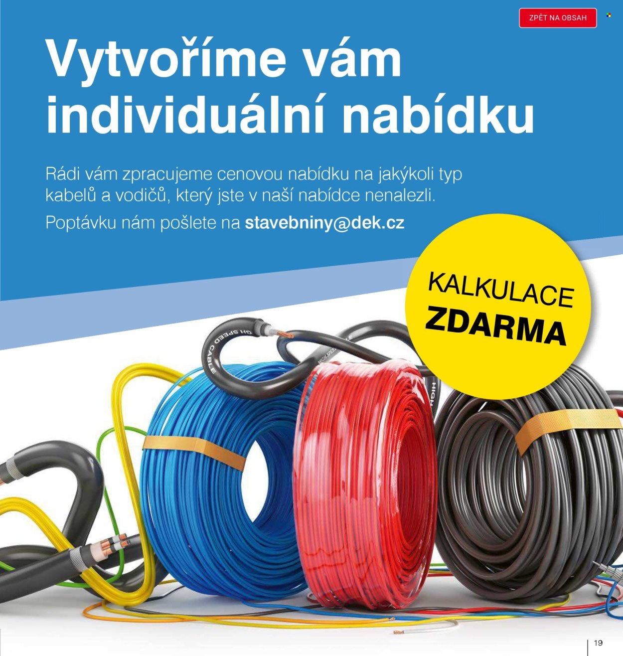 Leták DEK. 