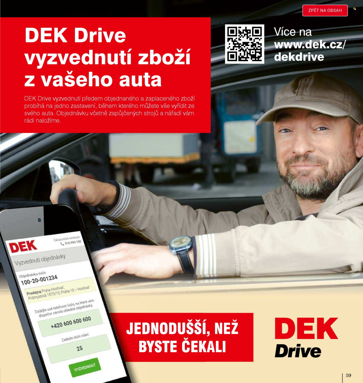 Leták DEK. 