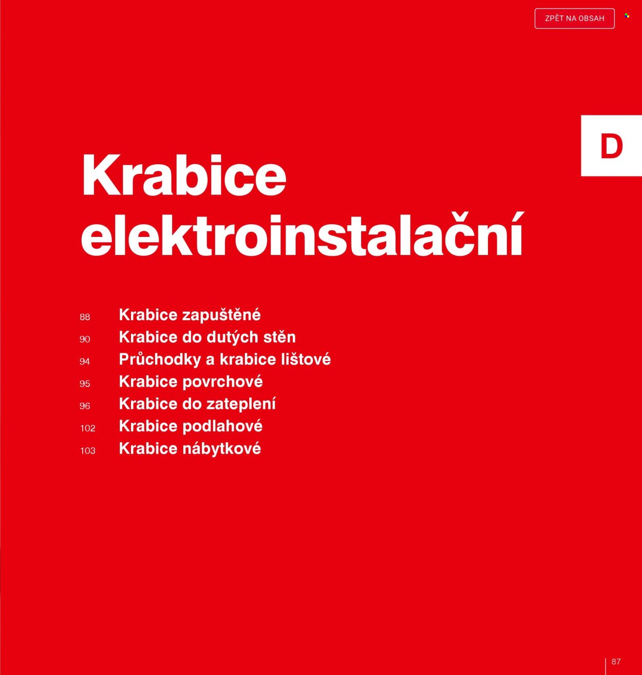 Leták DEK. 
