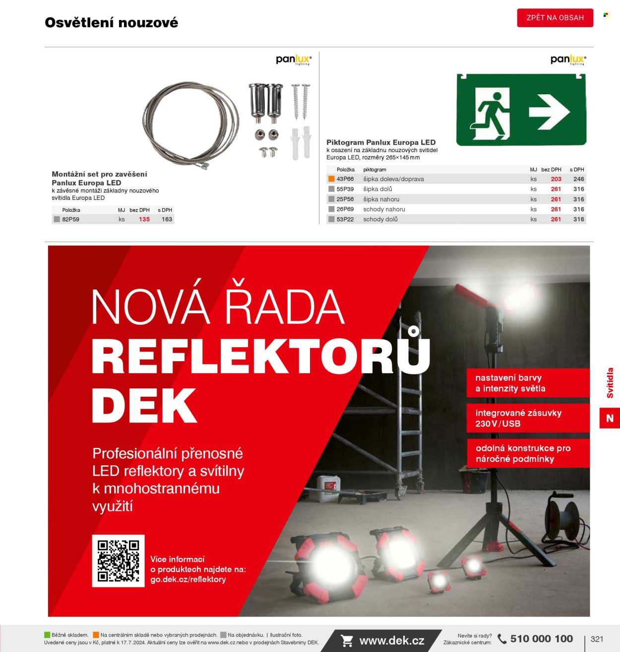 Leták DEK. 