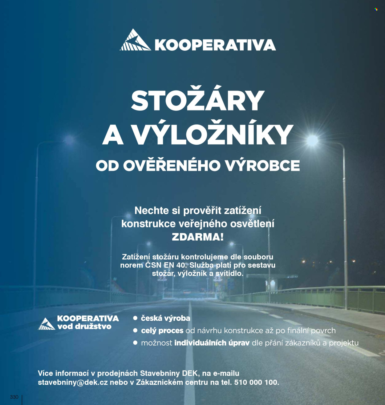 Leták DEK. 