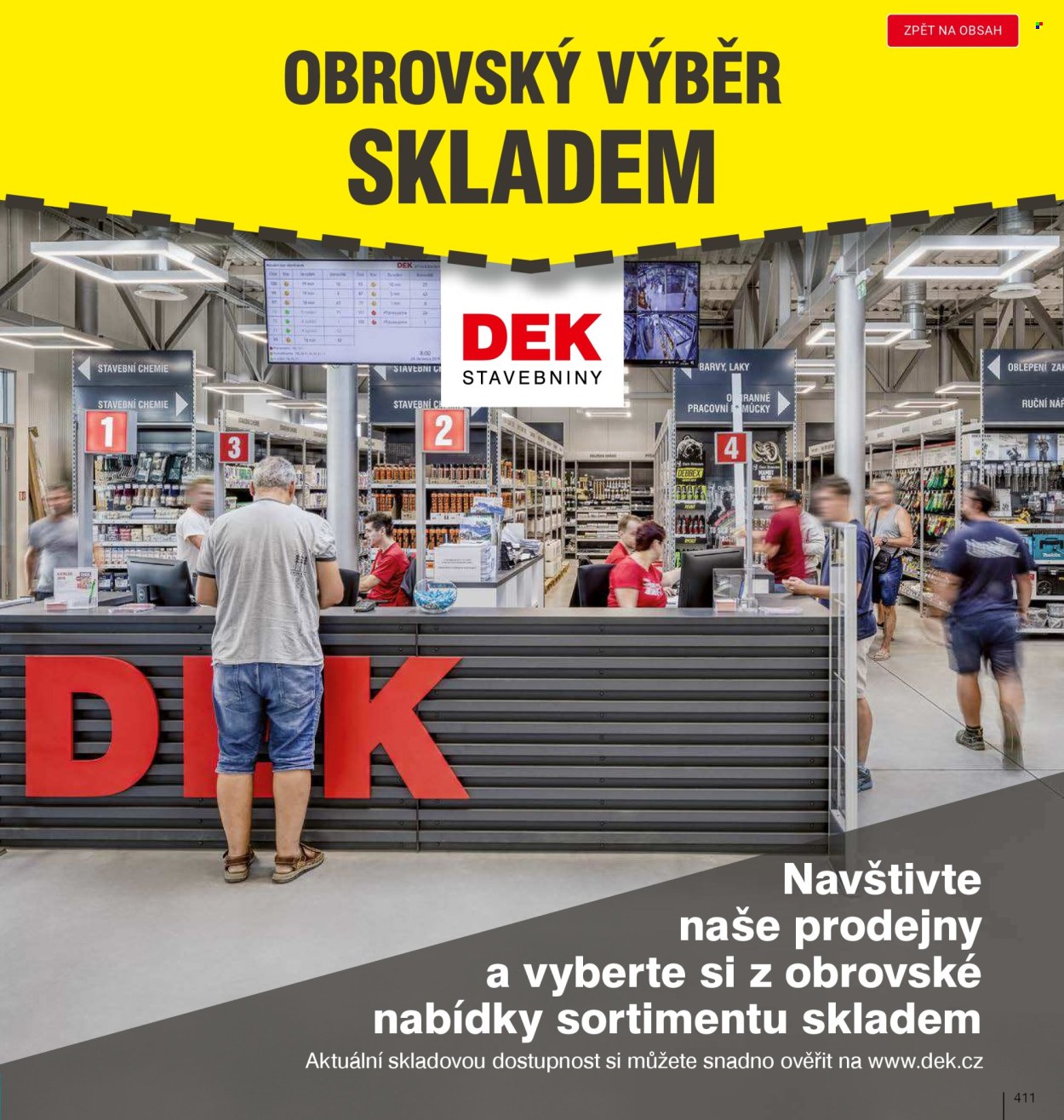 Leták DEK. 