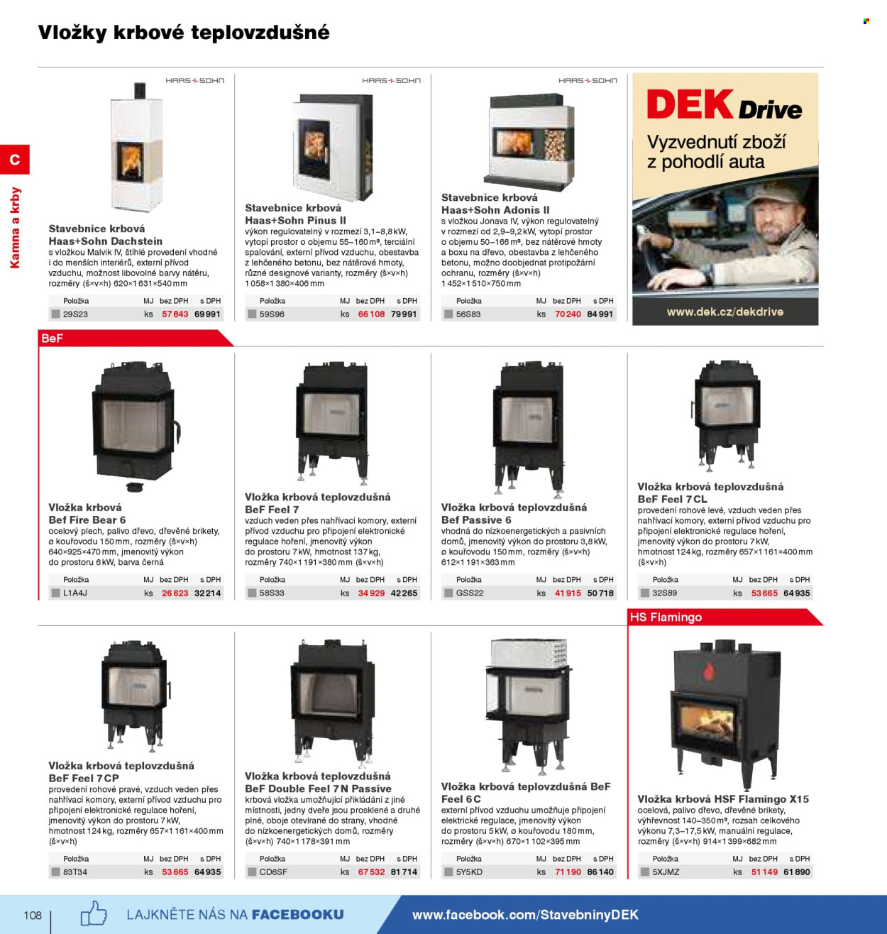 Leták DEK. 