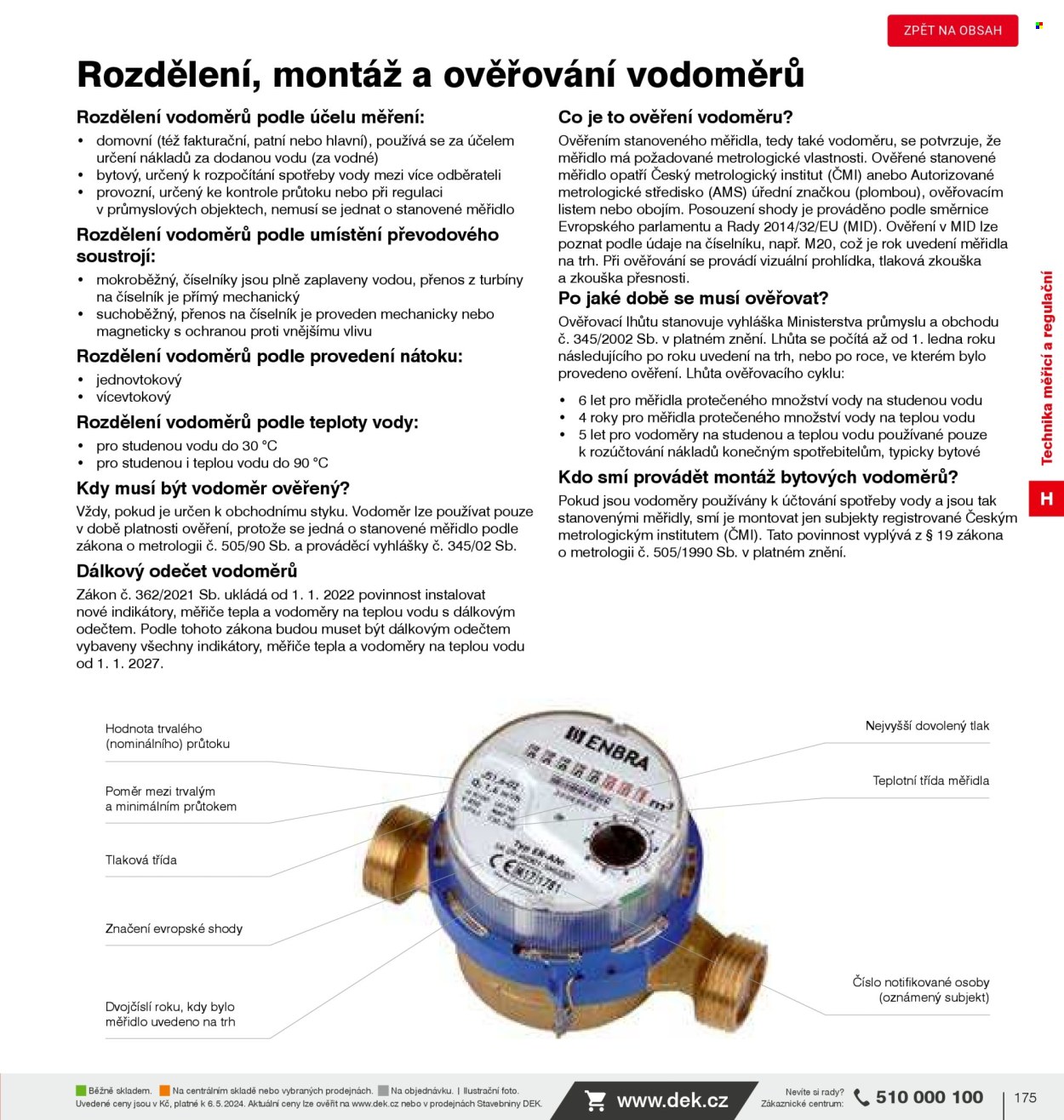 Leták DEK. 