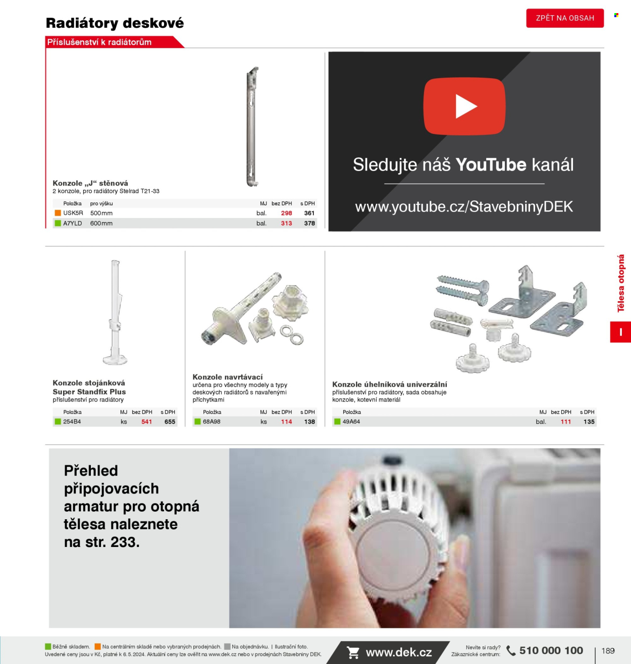 Leták DEK. 