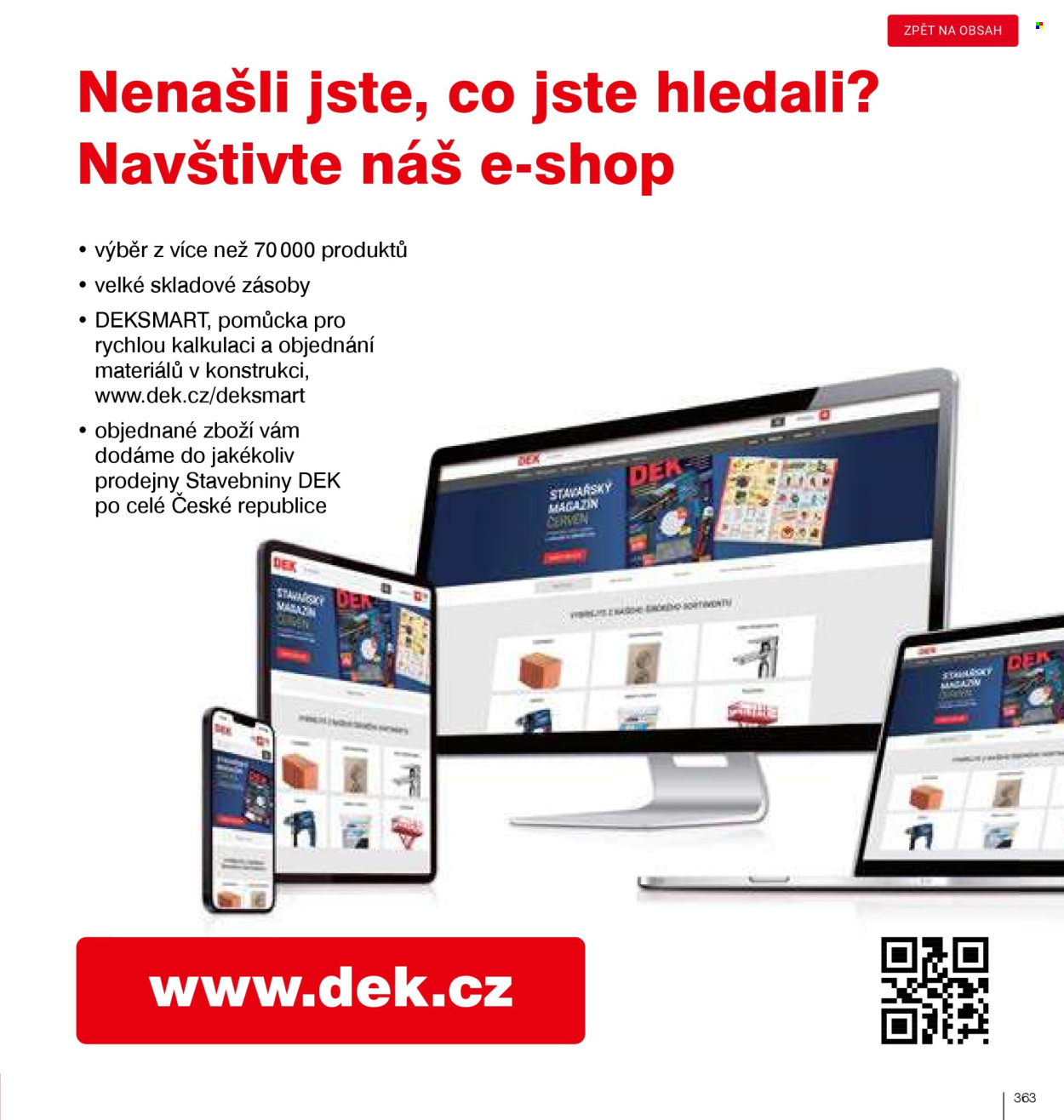 Leták DEK. 
