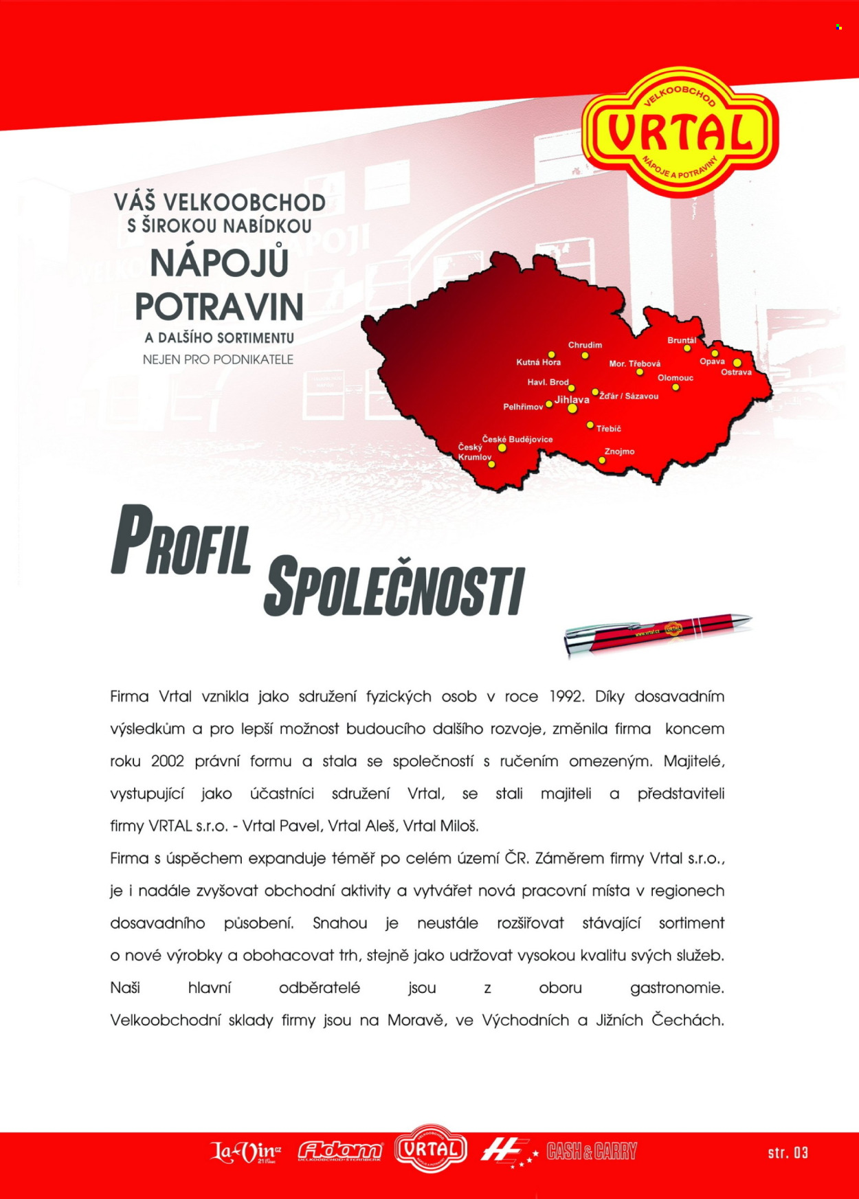 Leták Vrtal. 