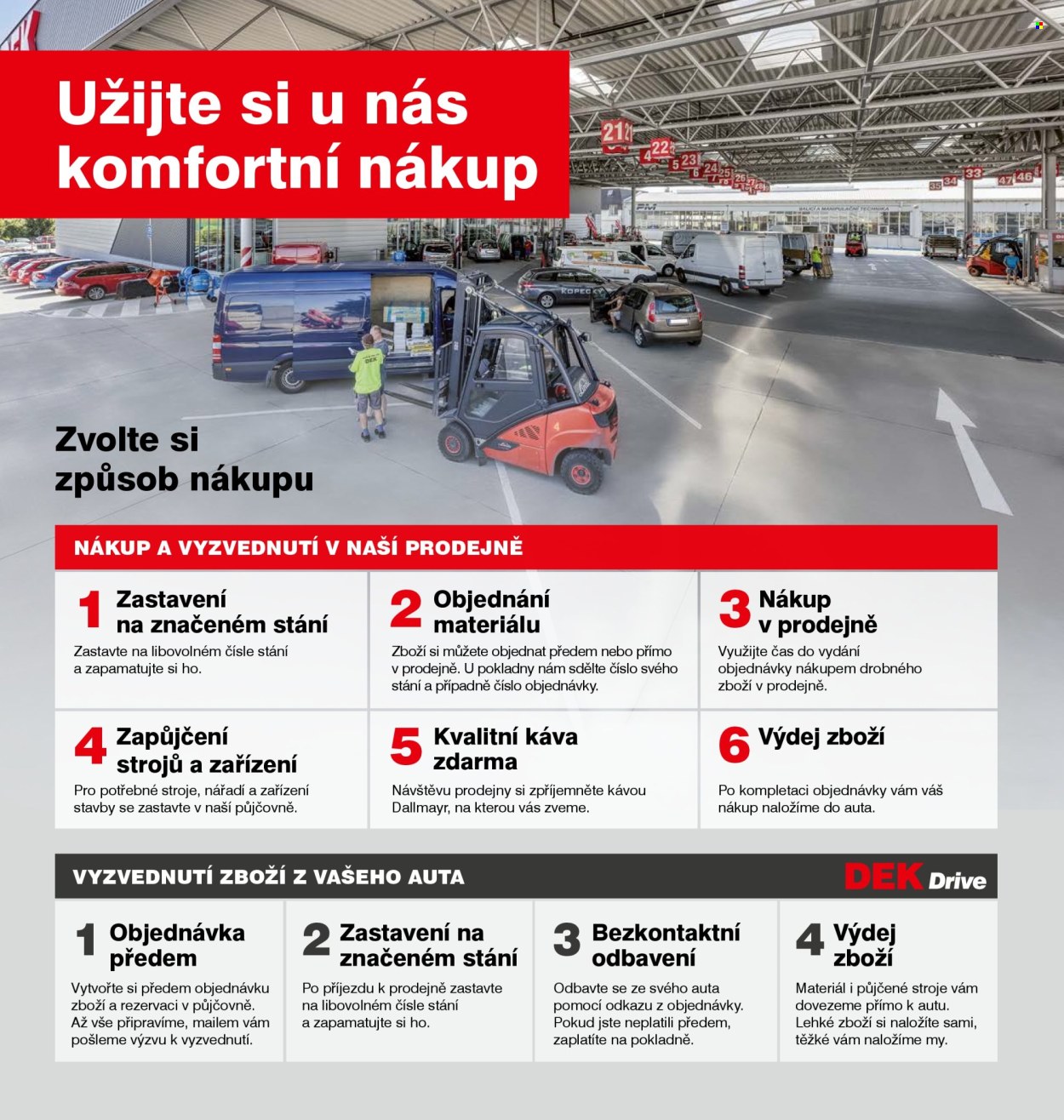 Leták DEK. 