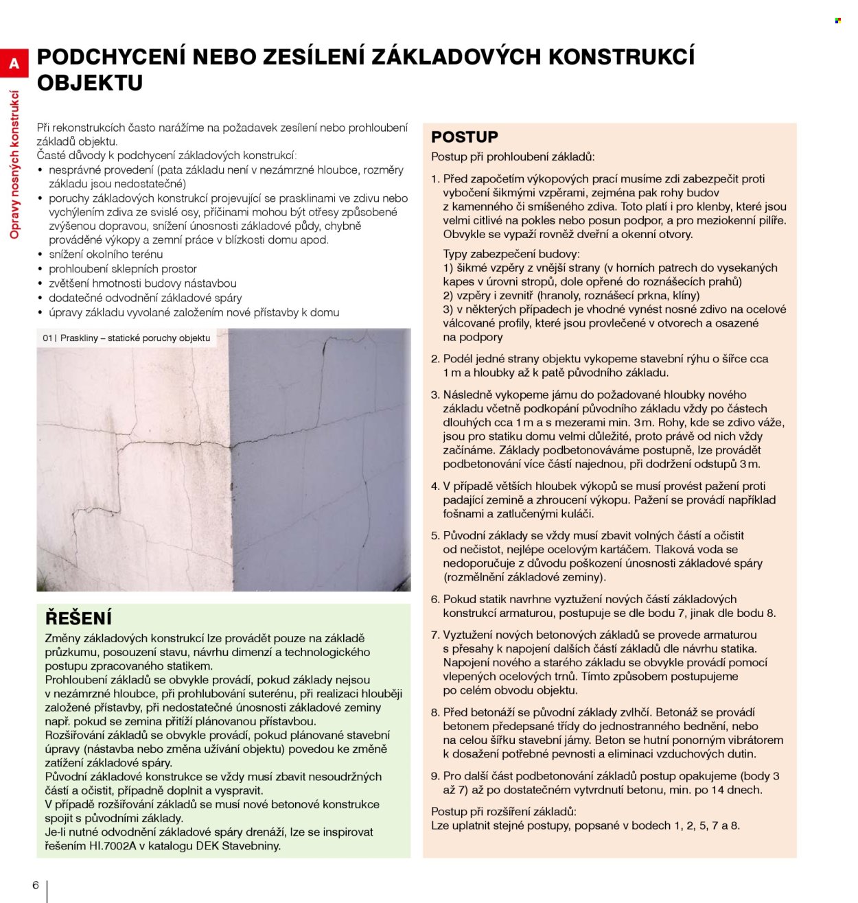 Leták DEK. 