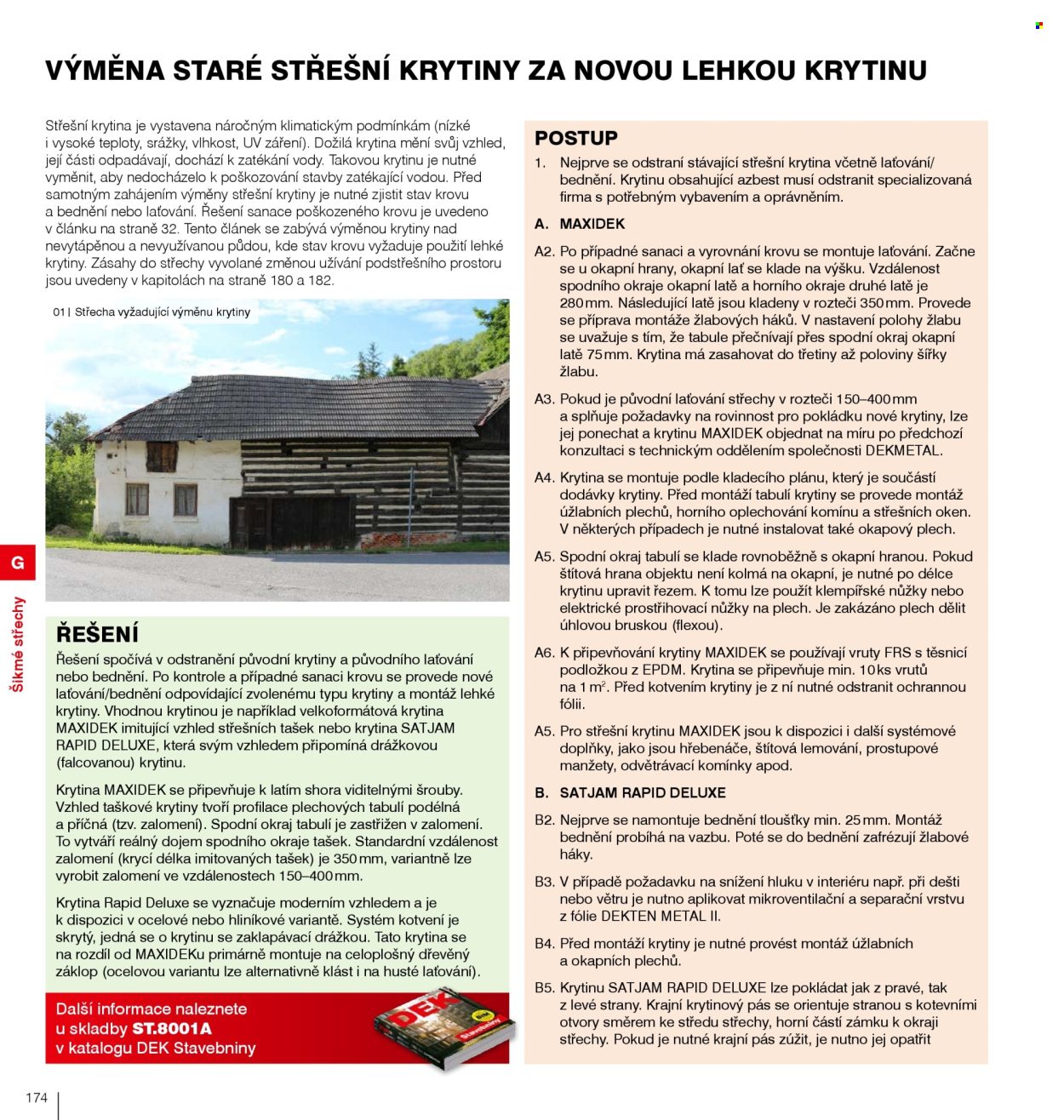 Leták DEK. 