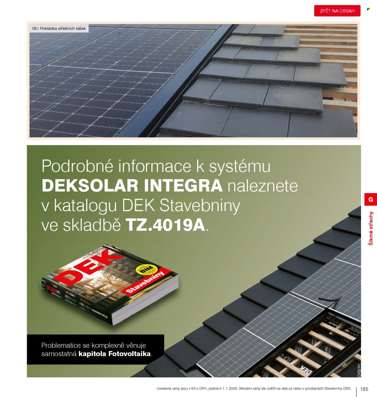 Leták DEK. 