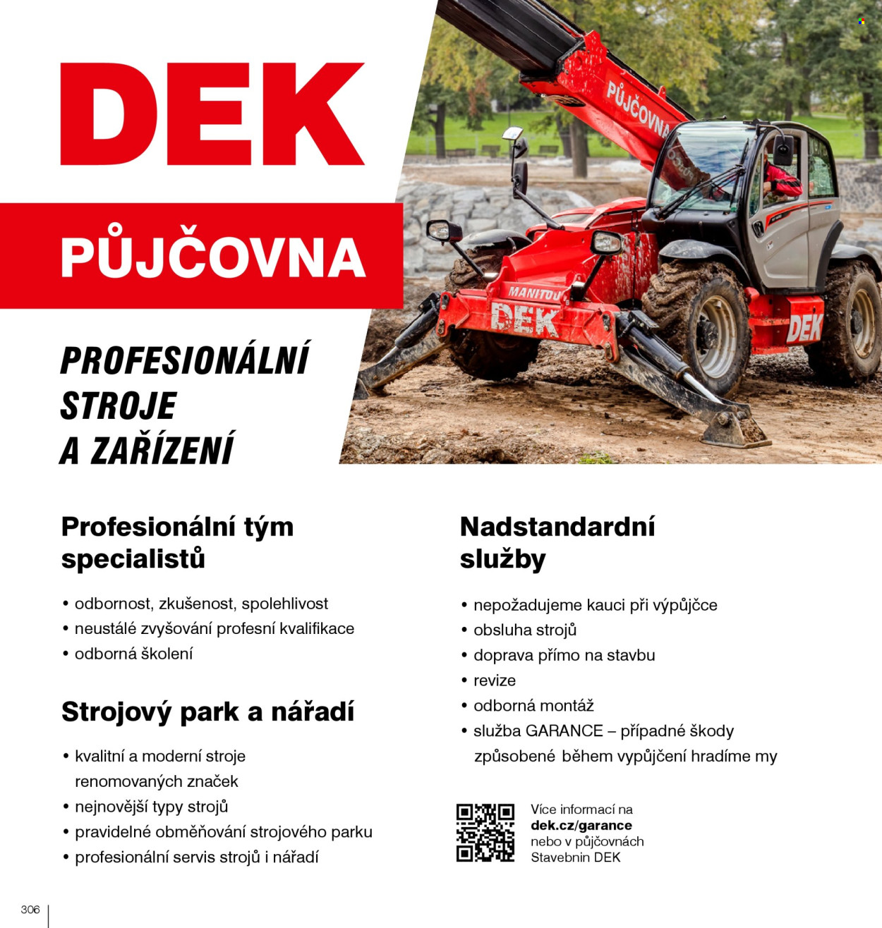 Leták DEK. 