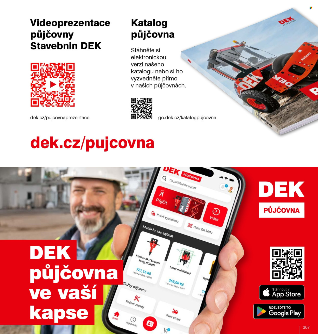 Leták DEK. 
