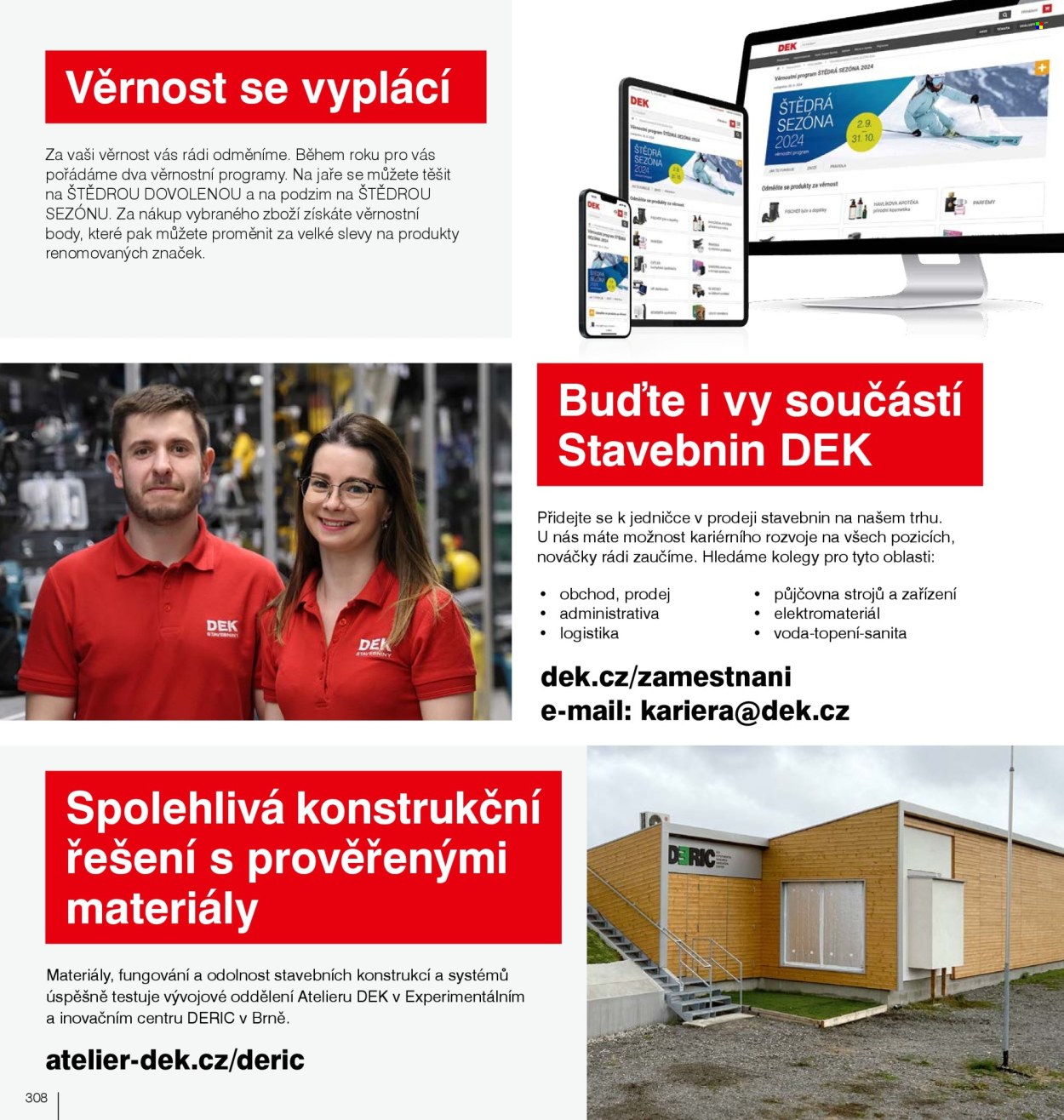 Leták DEK. 