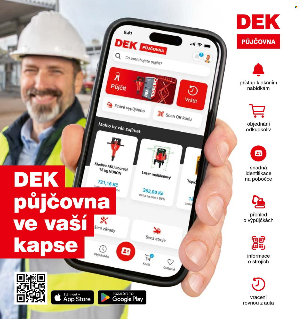 Leták DEK. 