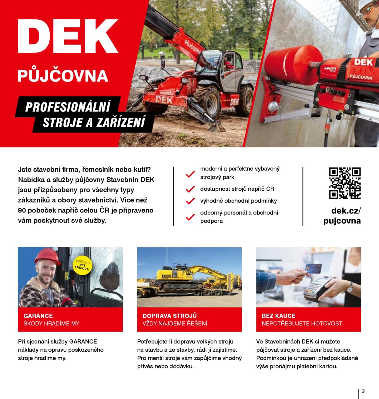 Leták DEK. 