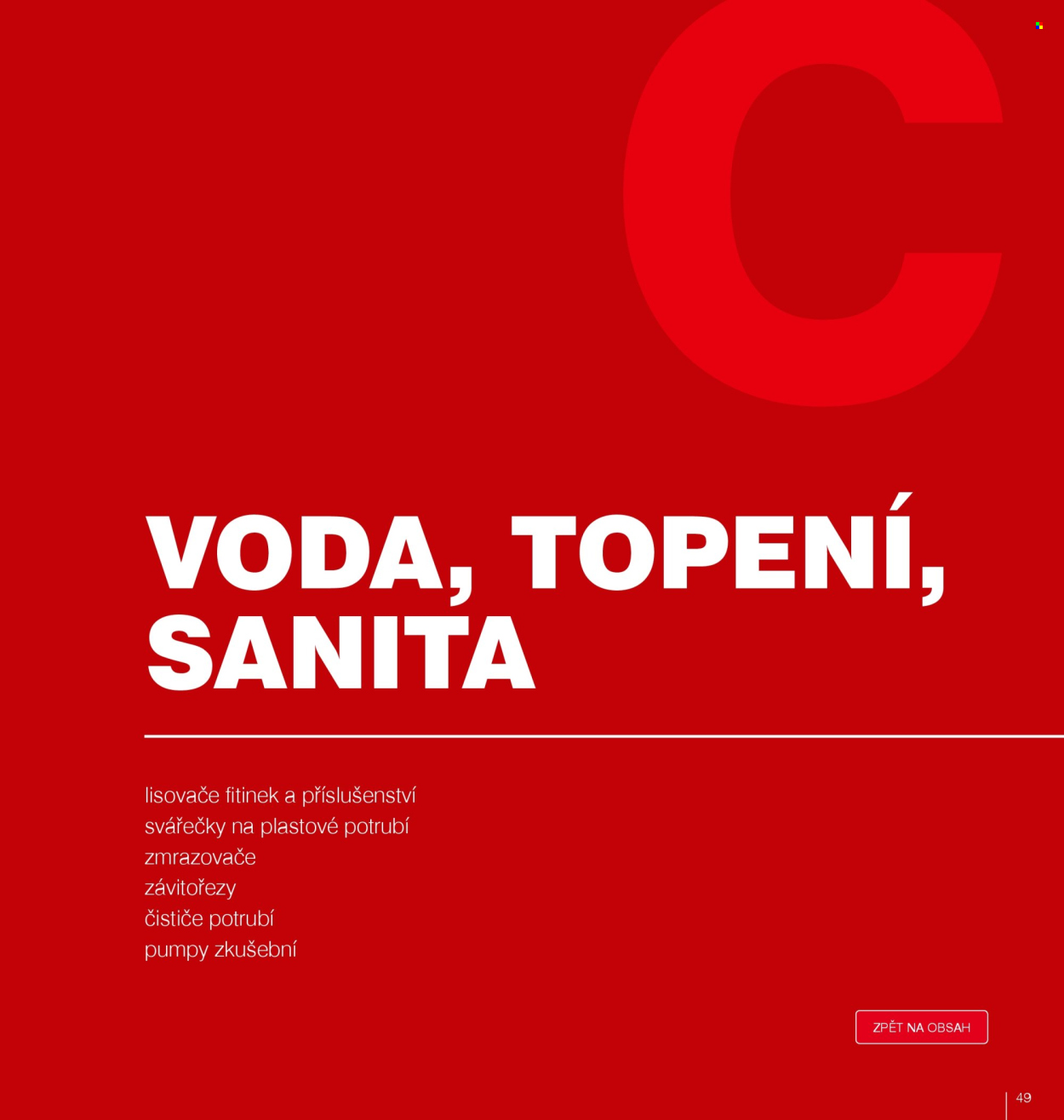Leták DEK. 