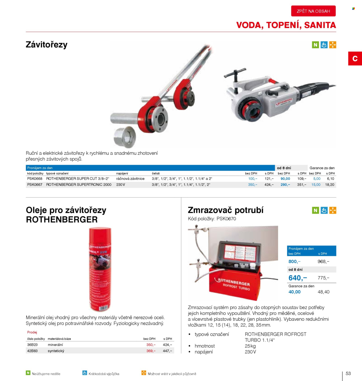 Leták DEK. 
