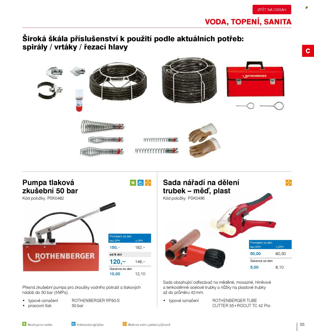 Leták DEK. 