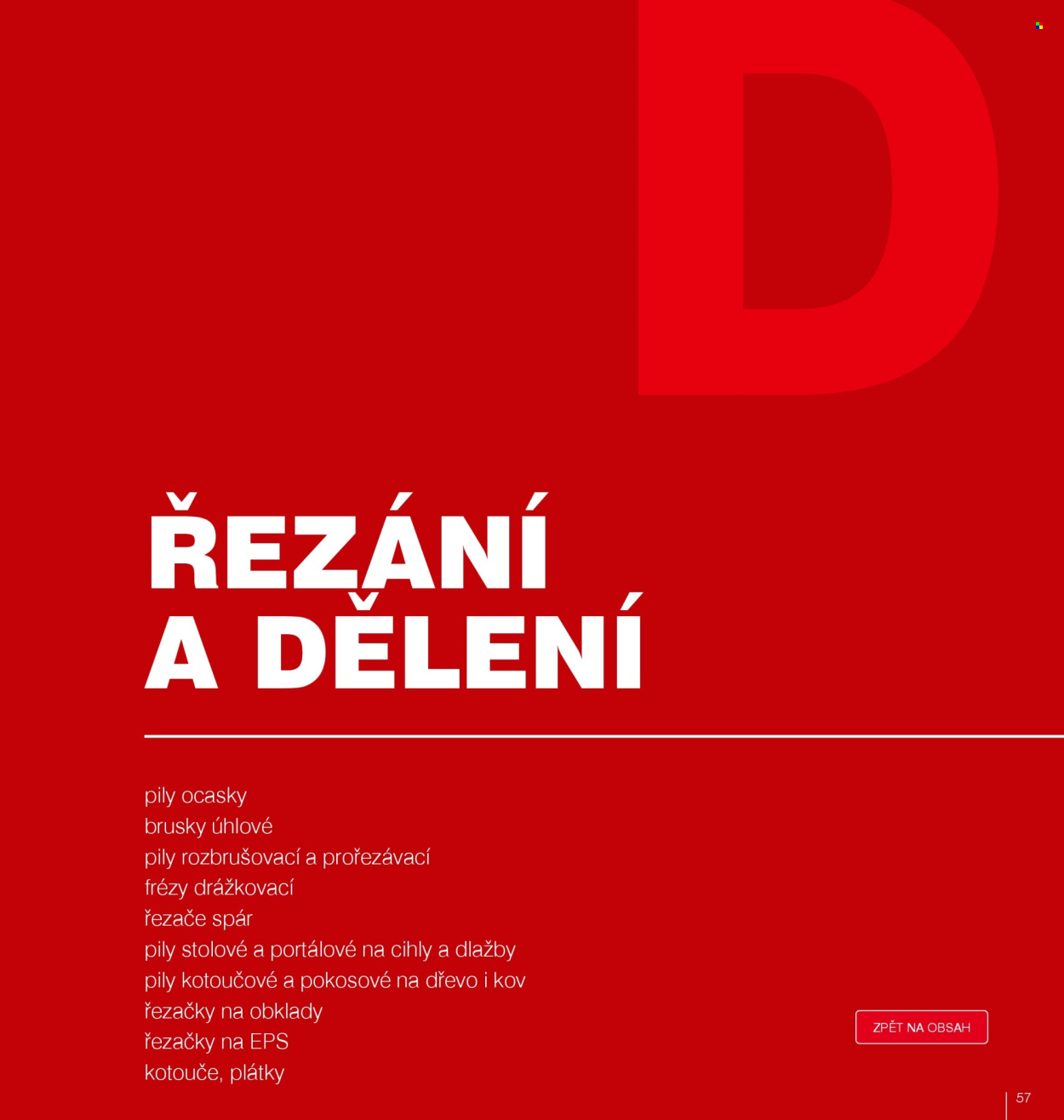Leták DEK. 