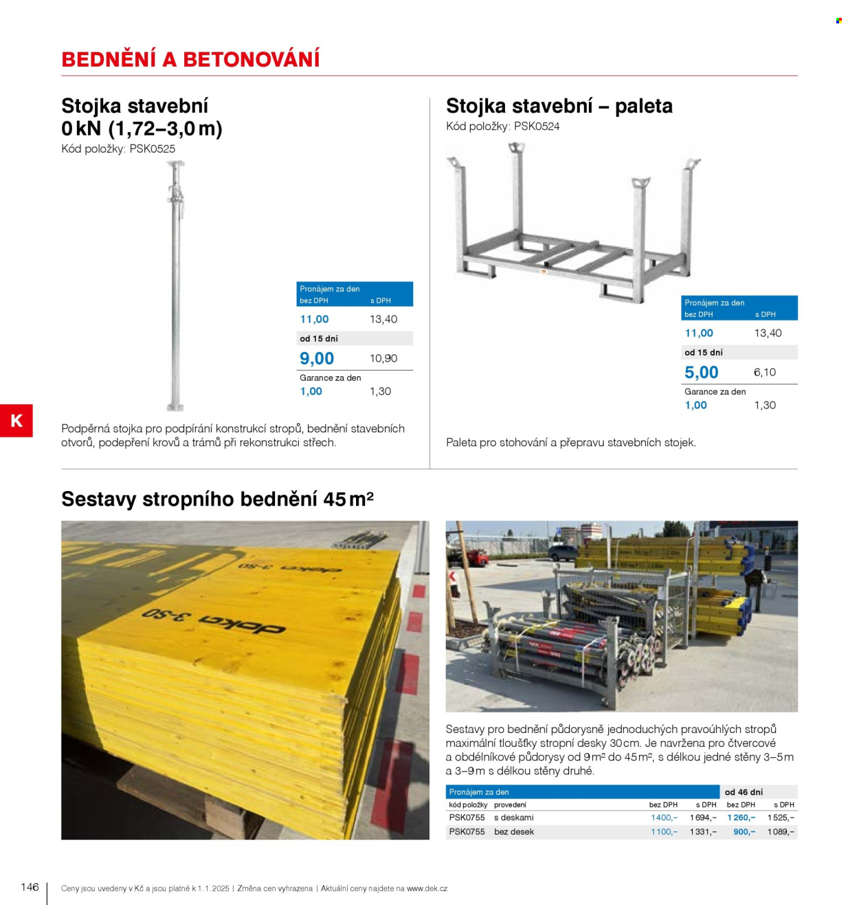 Leták DEK. 
