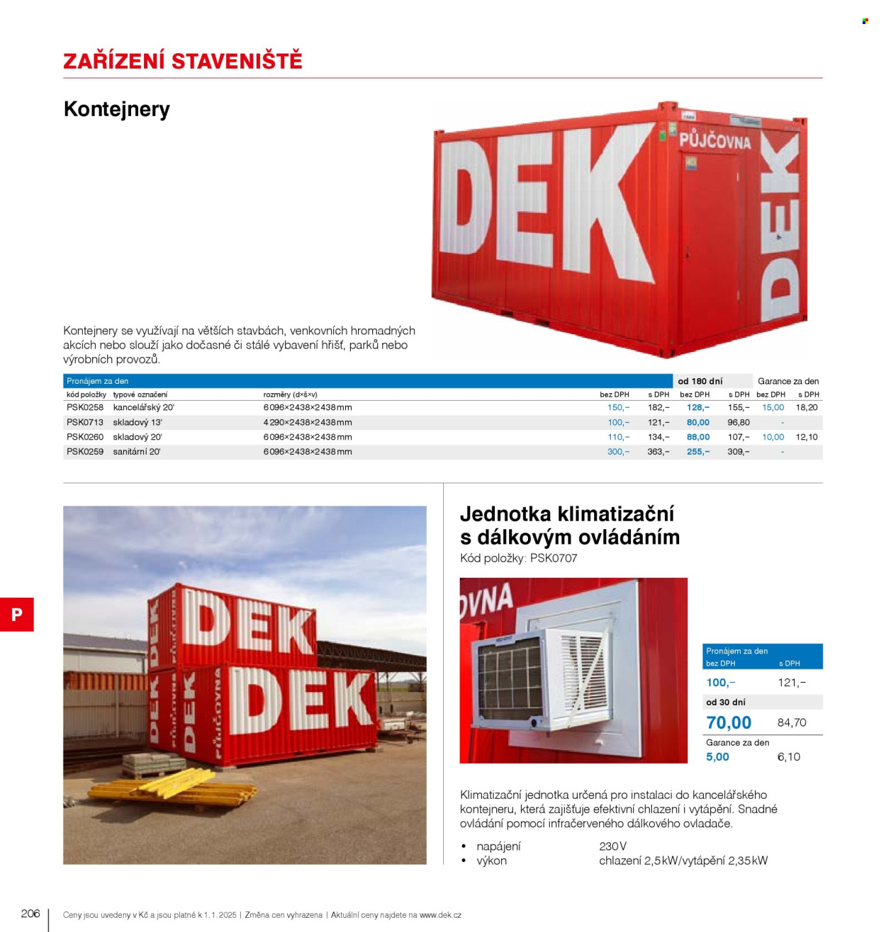 Leták DEK. 