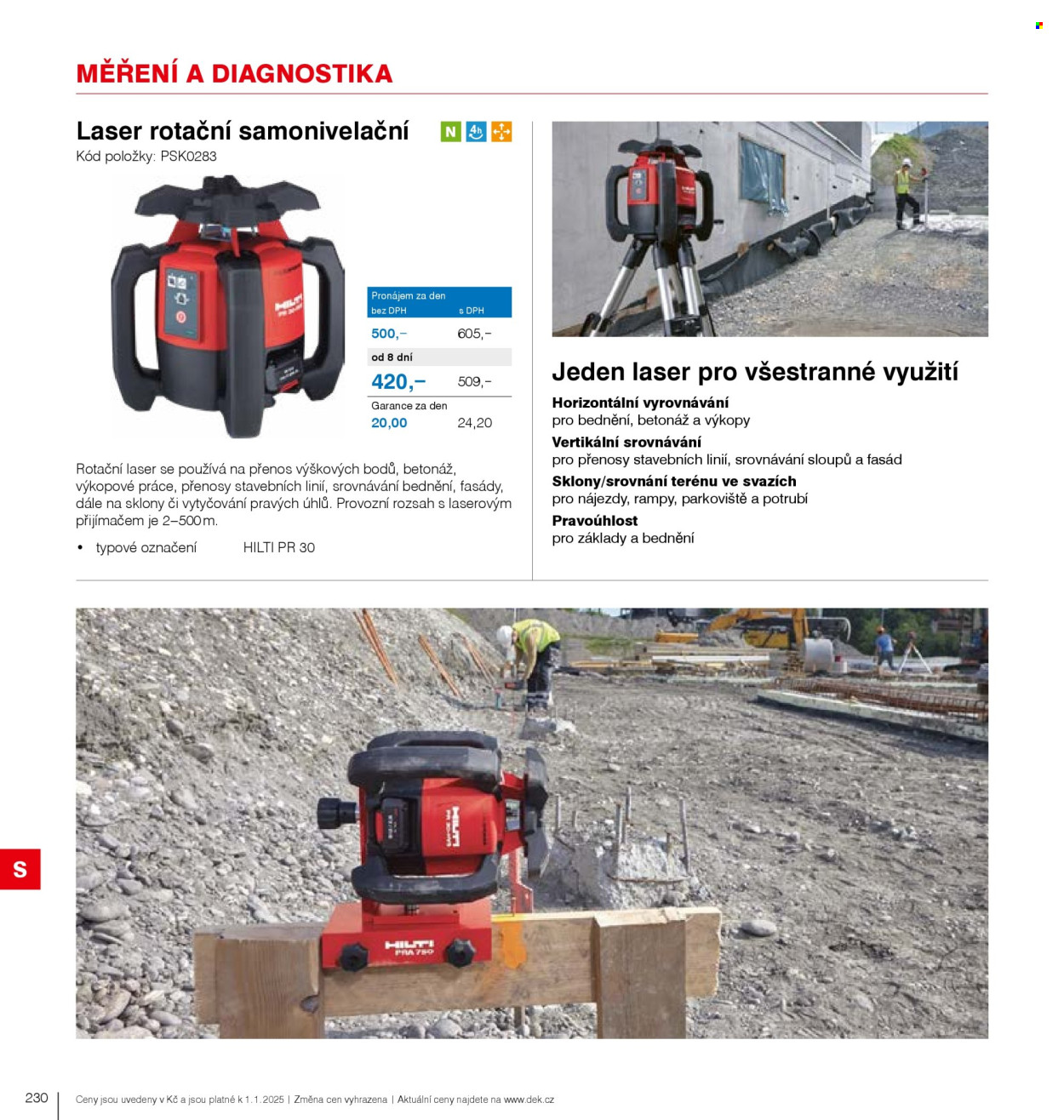 Leták DEK. 