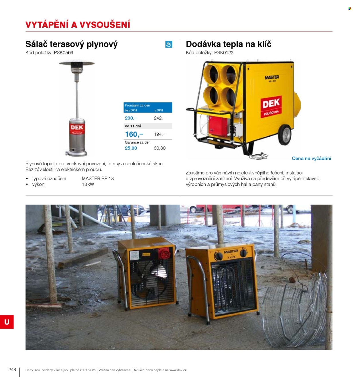 Leták DEK. 