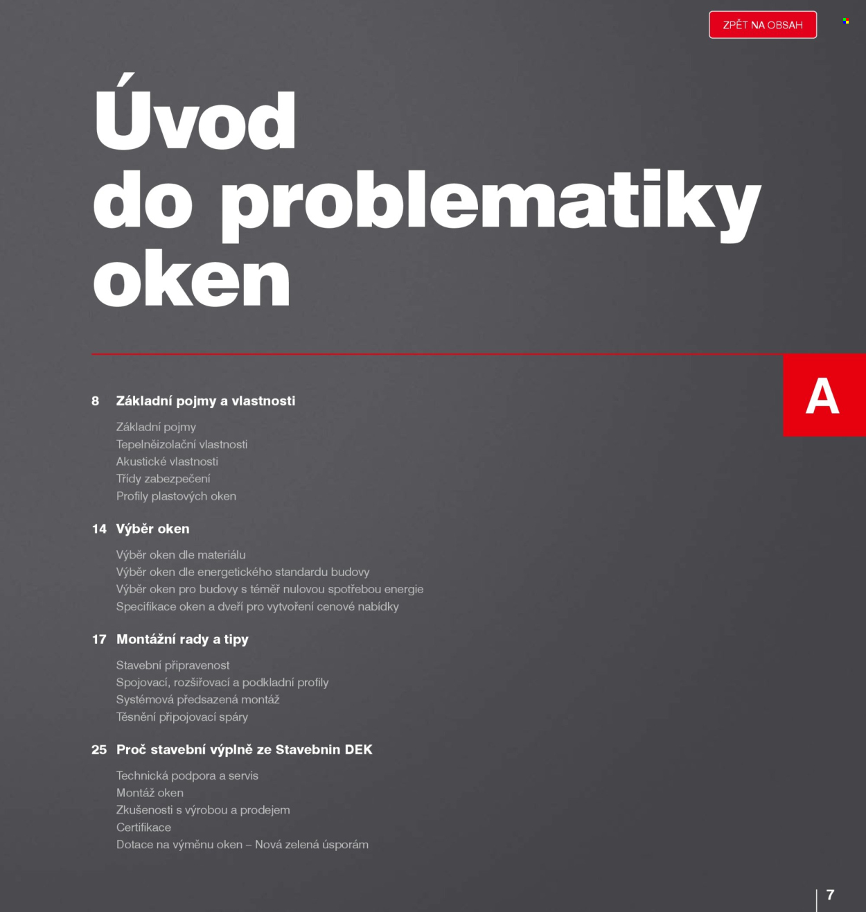 Leták DEK. 