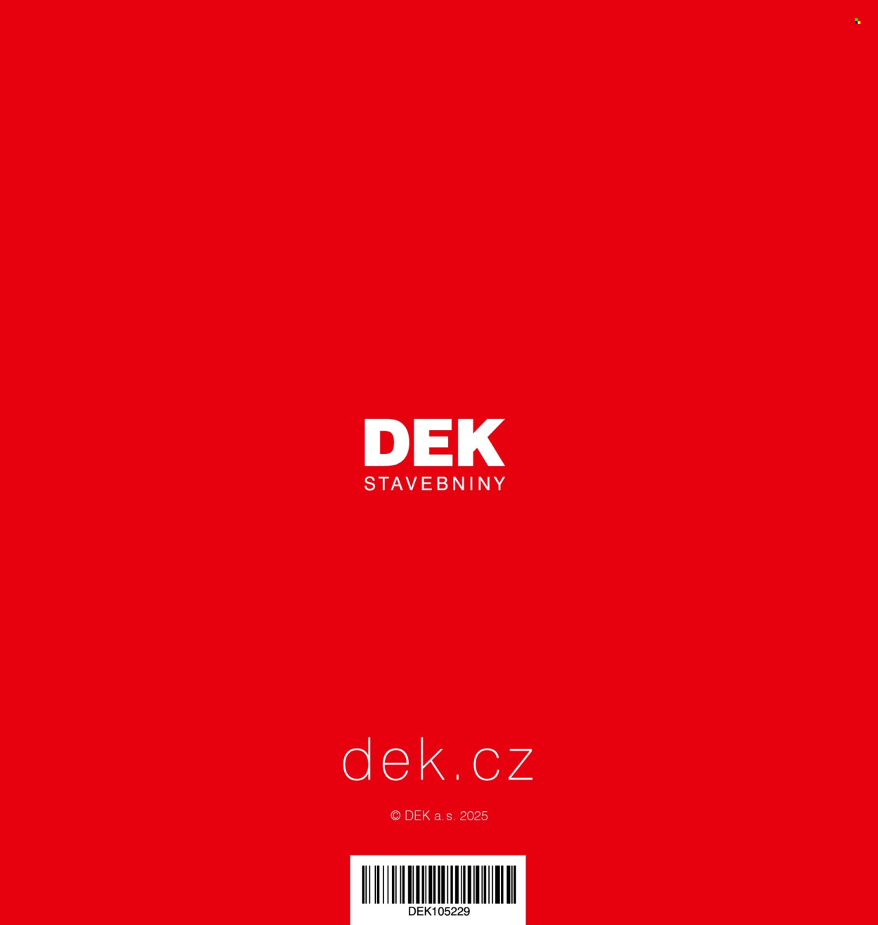 Leták DEK. 