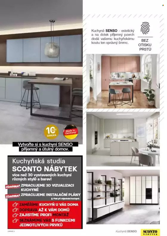 Leták SCONTO NÁBYTEK. 