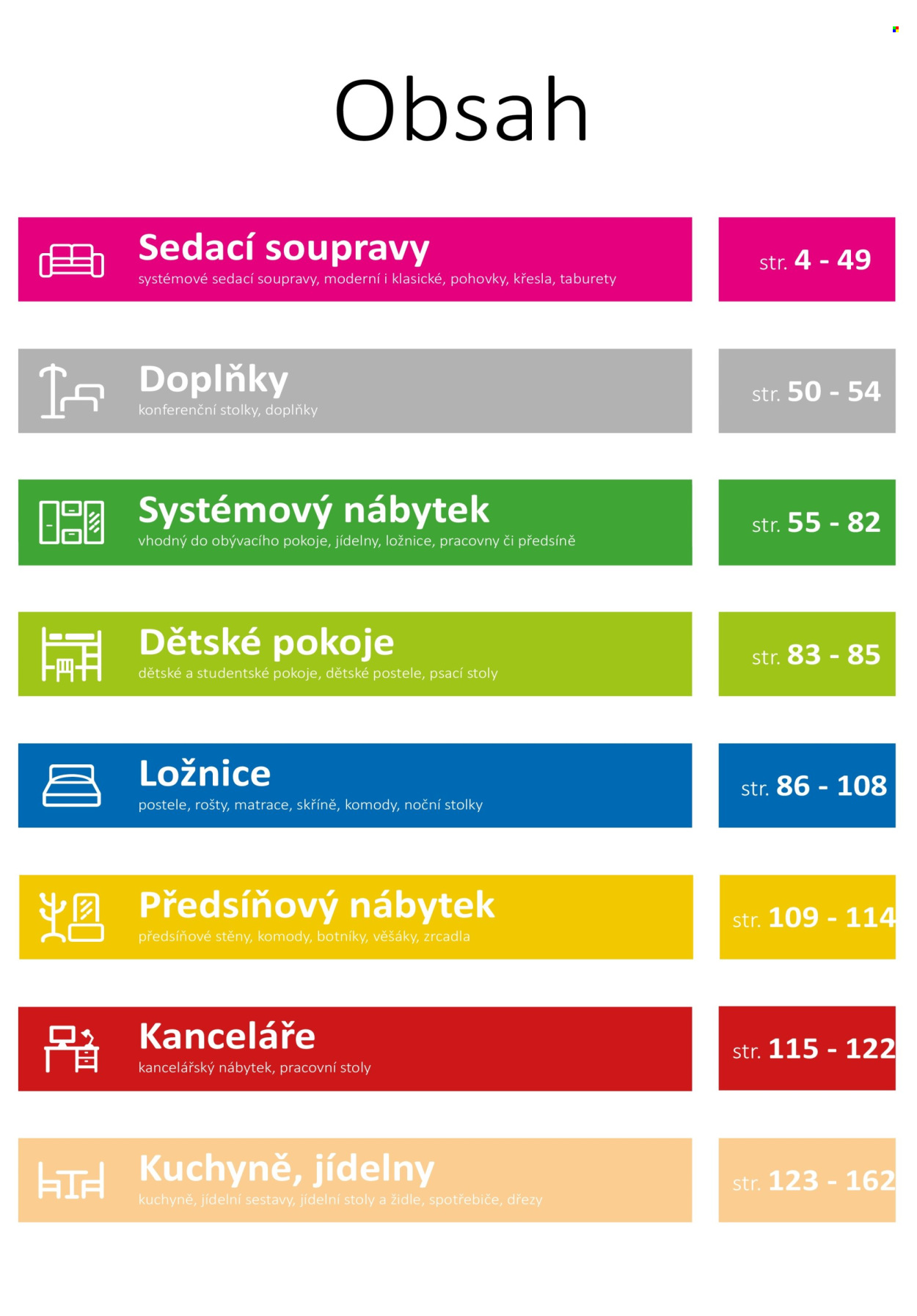 Leták Nábytek Jamall. 