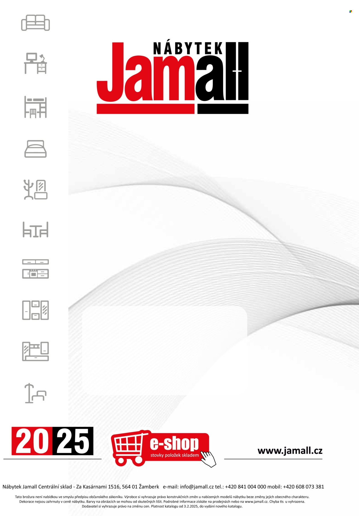 Leták Nábytek Jamall. 