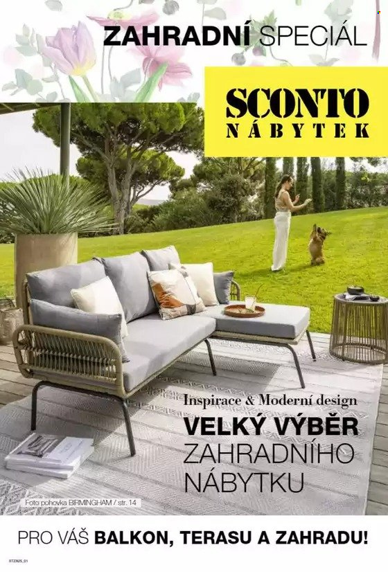 Leták SCONTO NÁBYTEK. 