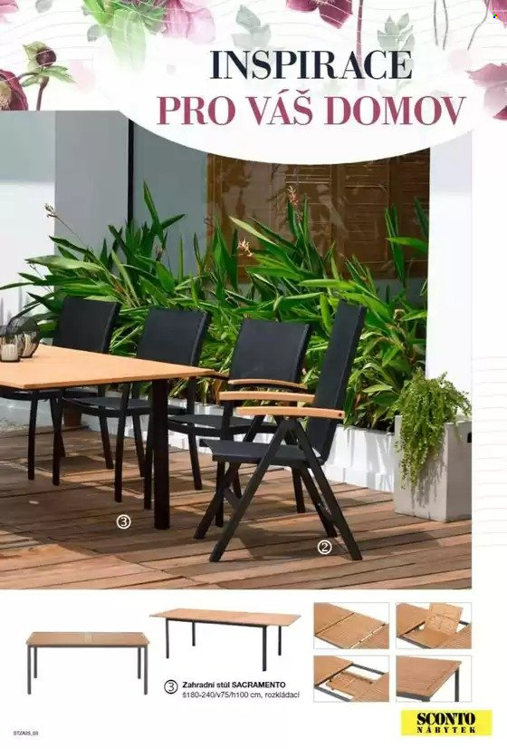 Leták SCONTO NÁBYTEK. 