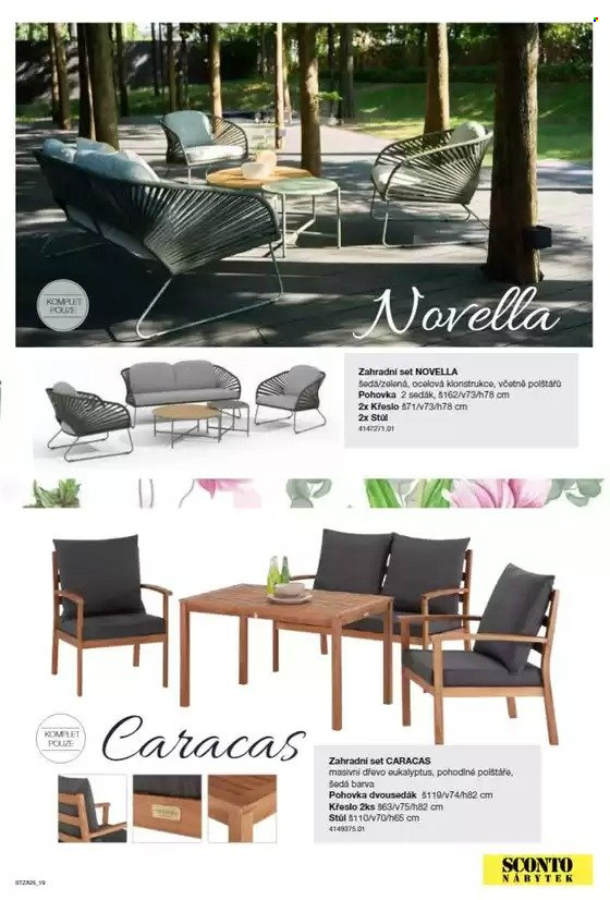 Leták SCONTO NÁBYTEK. 