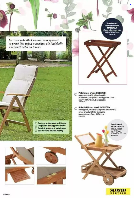 Leták SCONTO NÁBYTEK. 