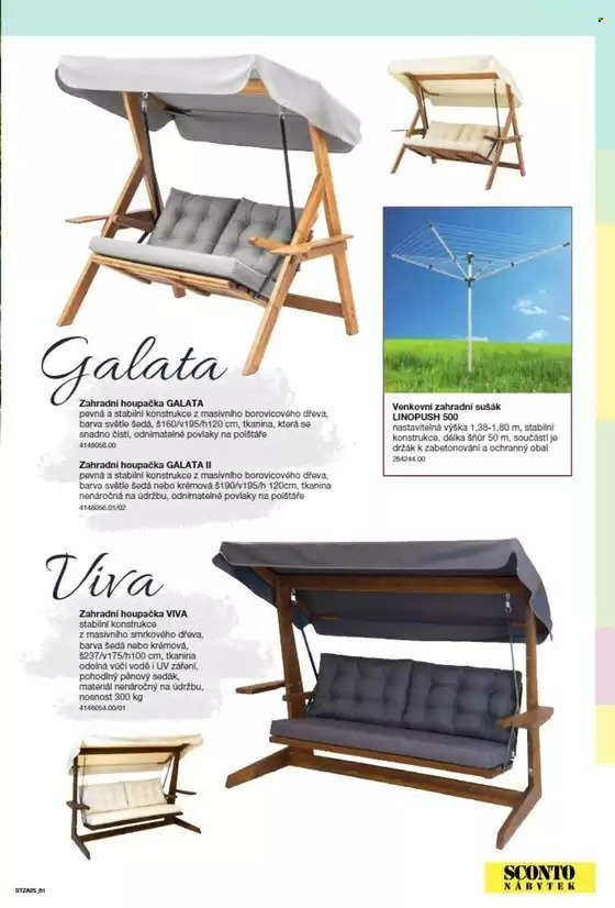 Leták SCONTO NÁBYTEK. 