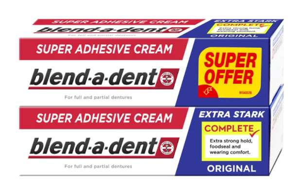 Blend-a-dent Fixační krém na zubní náhradu Complete duopack