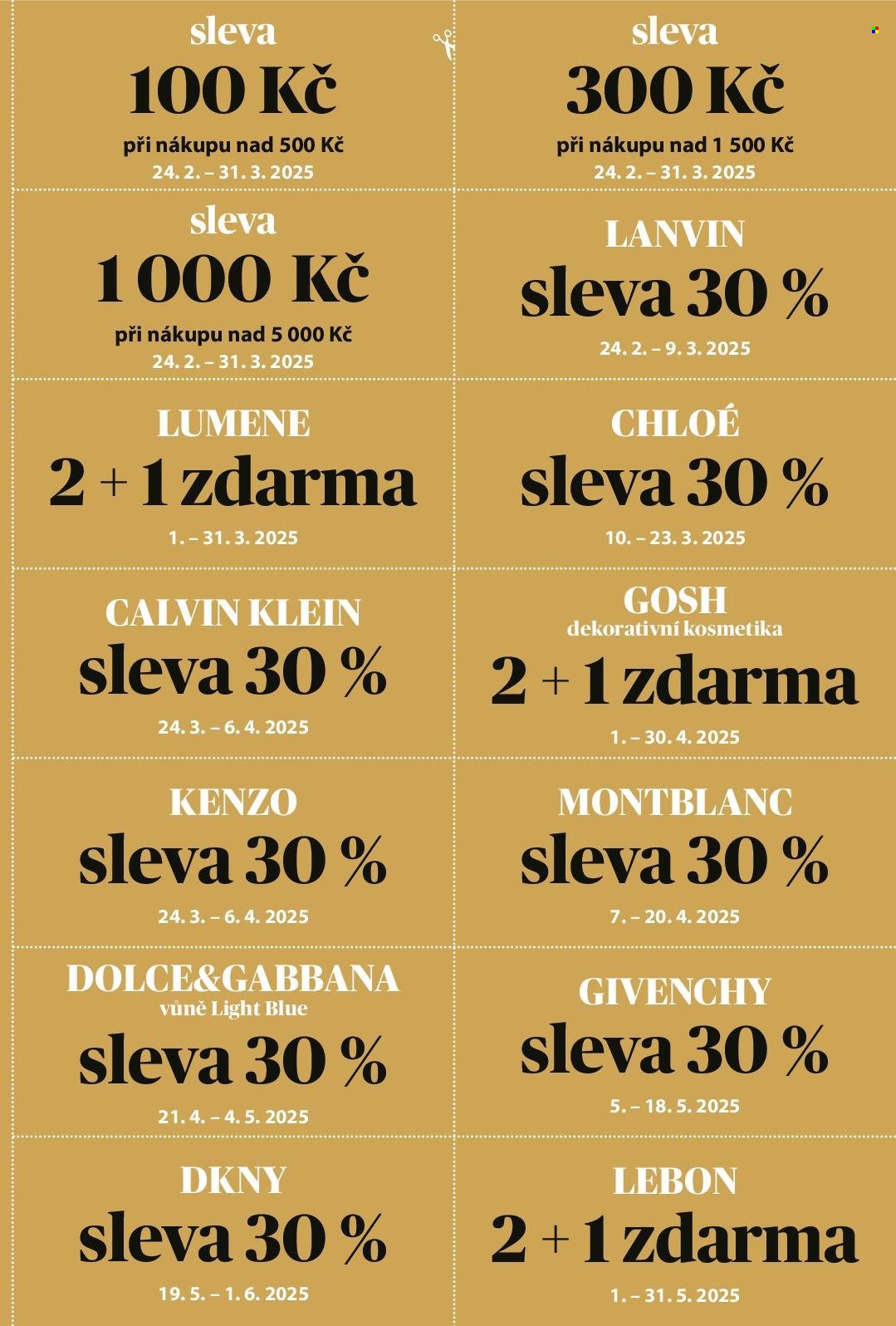 Leták FAnn parfumerie - 1. 3. 2025 - 31. 5. 2025. 