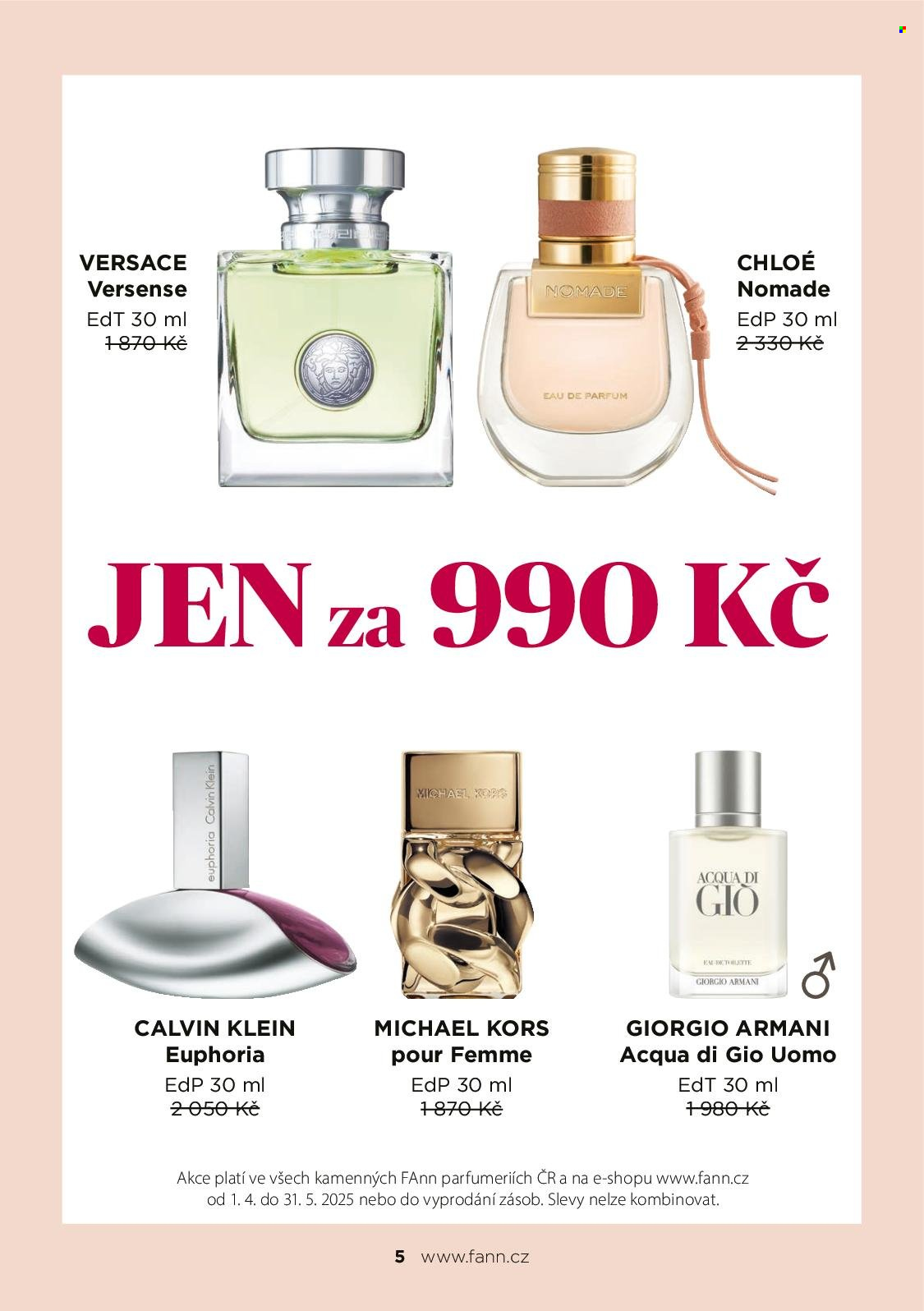 Leták FAnn parfumerie - 1. 3. 2025 - 31. 5. 2025. 