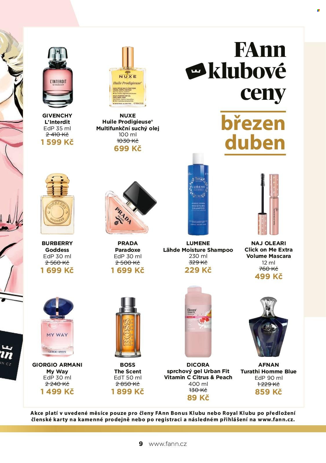 Leták FAnn parfumerie - 1. 3. 2025 - 31. 5. 2025. 