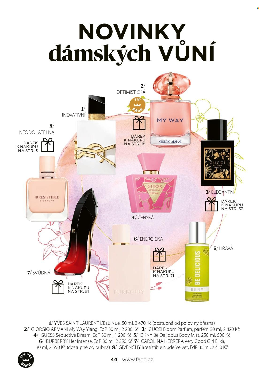 Leták FAnn parfumerie - 1. 3. 2025 - 31. 5. 2025. 