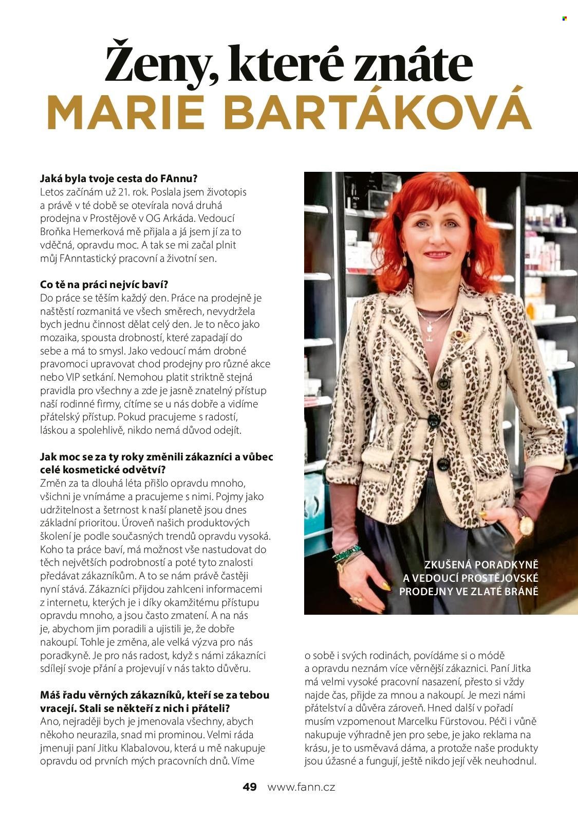 Leták FAnn parfumerie - 1. 3. 2025 - 31. 5. 2025. 