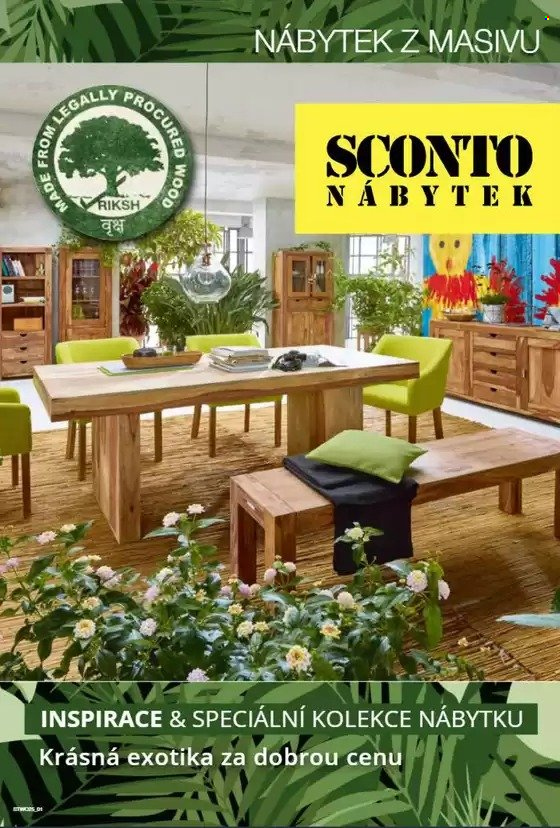 Leták SCONTO NÁBYTEK. 
