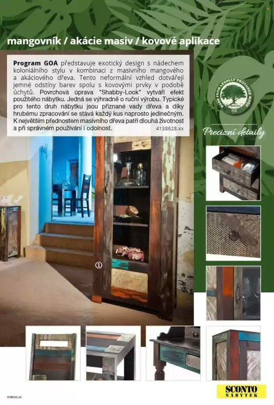 Leták SCONTO NÁBYTEK. 