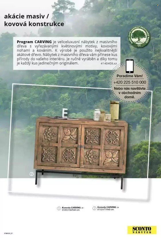 Leták SCONTO NÁBYTEK. 