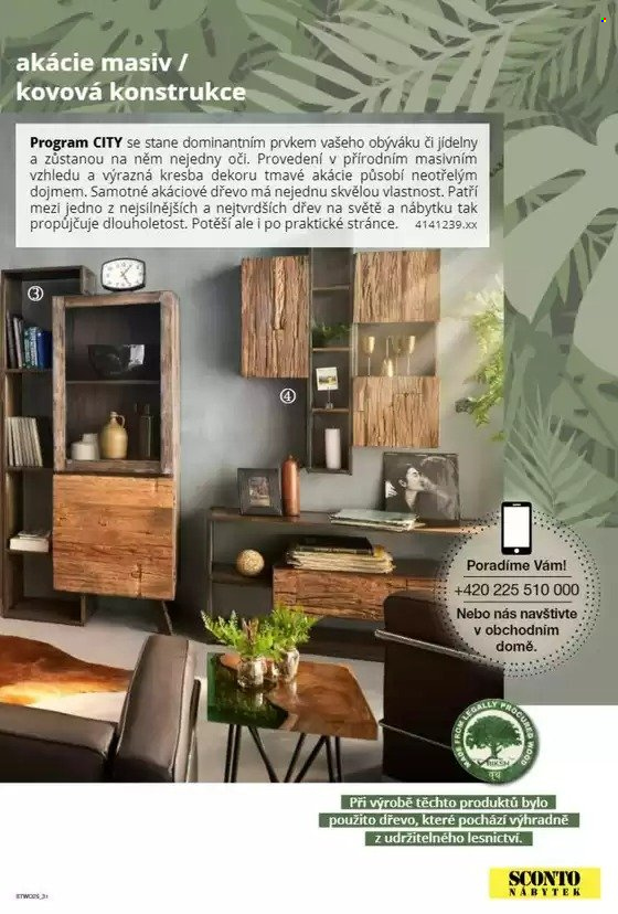 Leták SCONTO NÁBYTEK. 