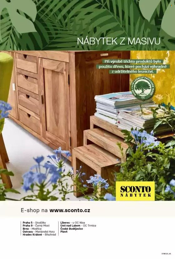 Leták SCONTO NÁBYTEK. 